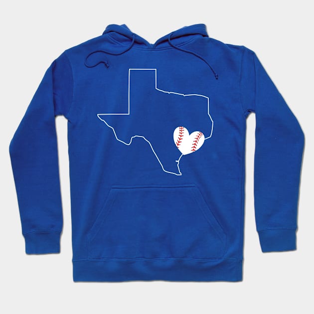 Houston Texas Baseball Fan Love Gift Hoodie by JPDesigns